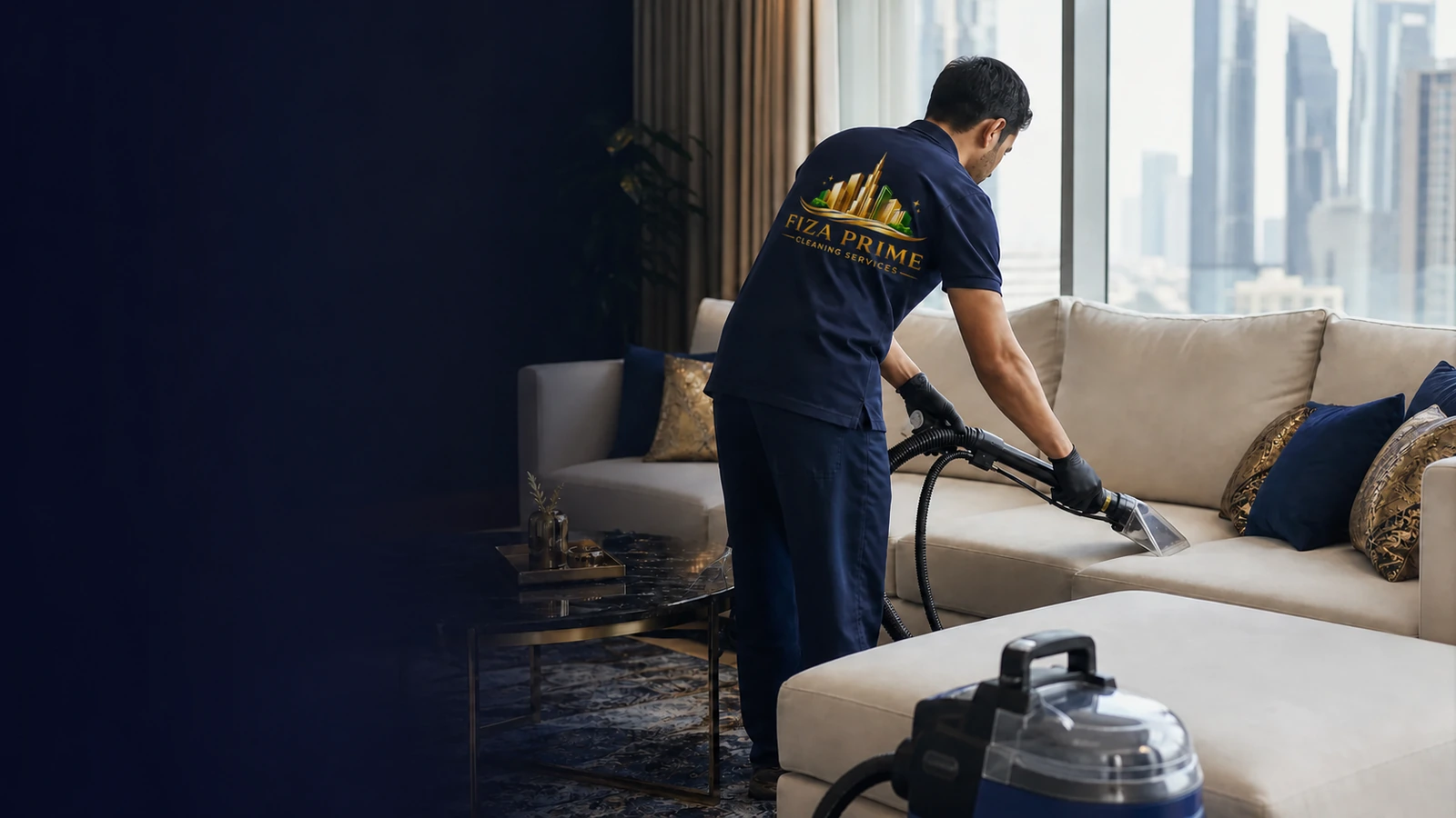 Representative professional sofa cleaning in Dubai